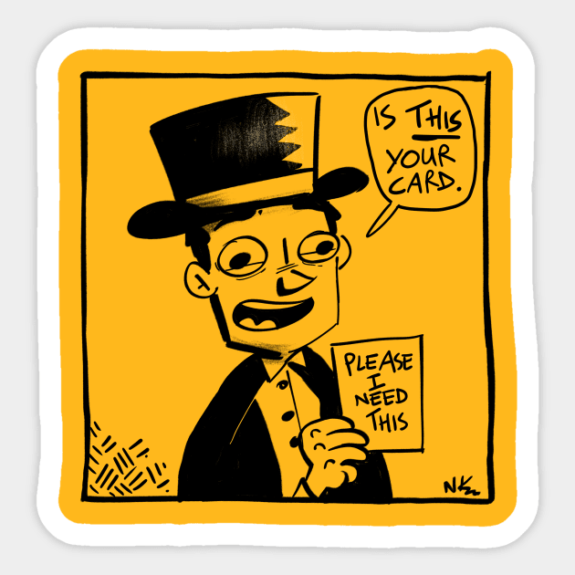 Magician Sticker by neilkohney